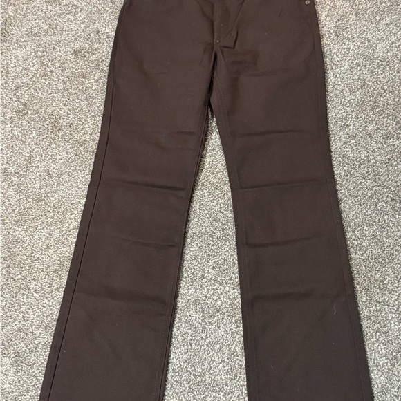 Deadstock Vintage Lee Jeans Women’s 28x30 Brown Boot Cut USA Made Denim Western - Picture 2 of 5